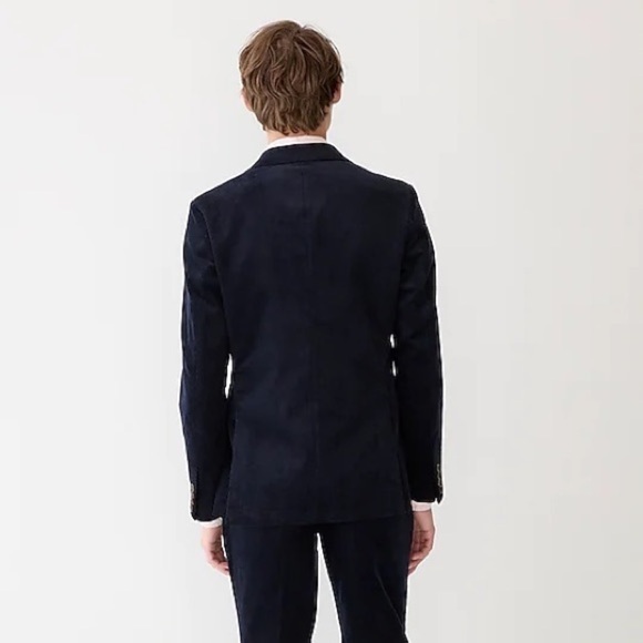 𝅺J.CREW Mens Navy Classic Corduroy Blazer Jacket Slim Fit M - Picture 3 of 16